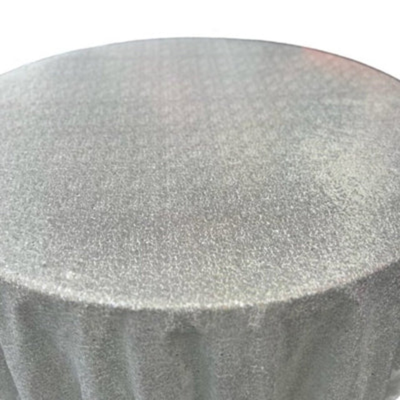 1 Yard Glitz Sequin Tablecloth 90 Inch Round Durable Polyester for Parties and Weddings